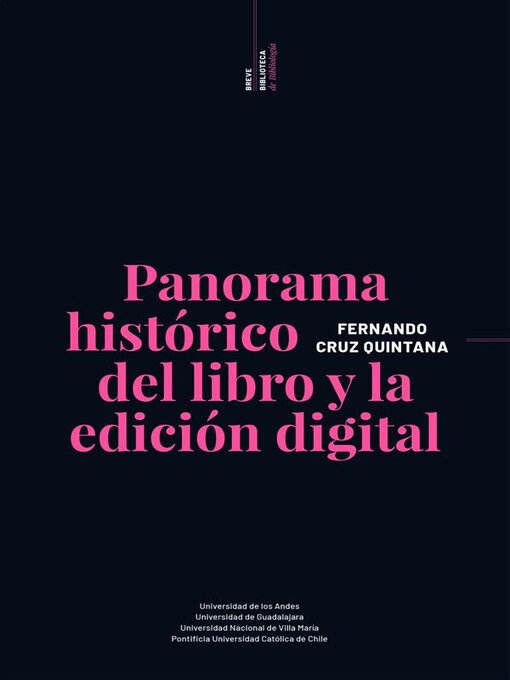 Title details for Panorama histórico del libro y la edición digital by Fernando Quintana Cruz - Available
